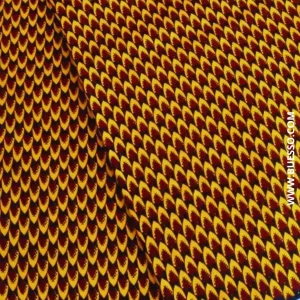 Pagne WAX écaille de poisson JAUNE & NOIR