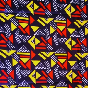 Pagne WAX BOGOLAN NOIR ROUGE