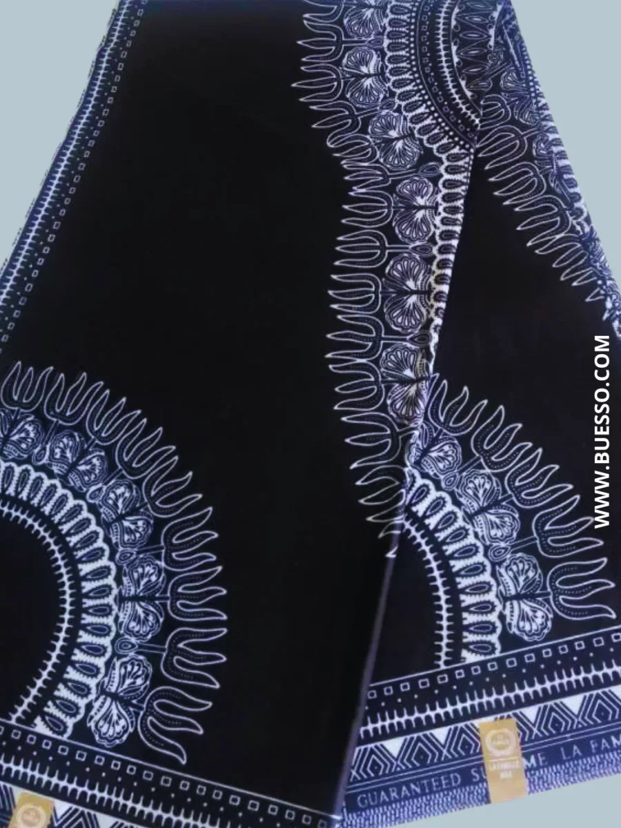 Pagne DASHIKI/YAMADO NOIR – Image 3