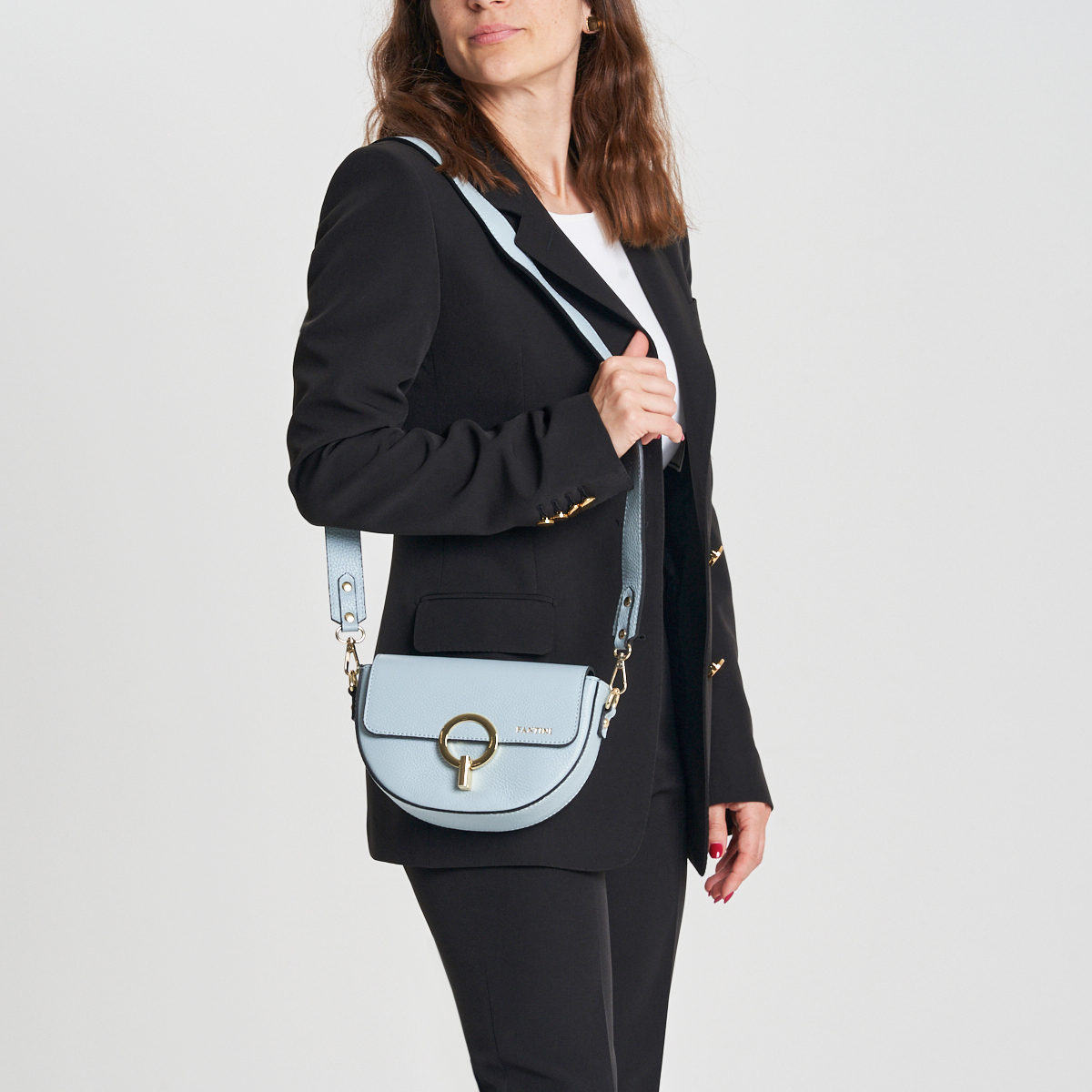 Sac à bandoulière en cuir Luna – Image 3