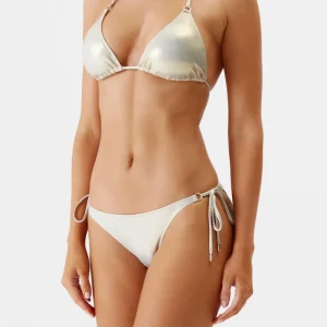 Bikini triangle métallisé