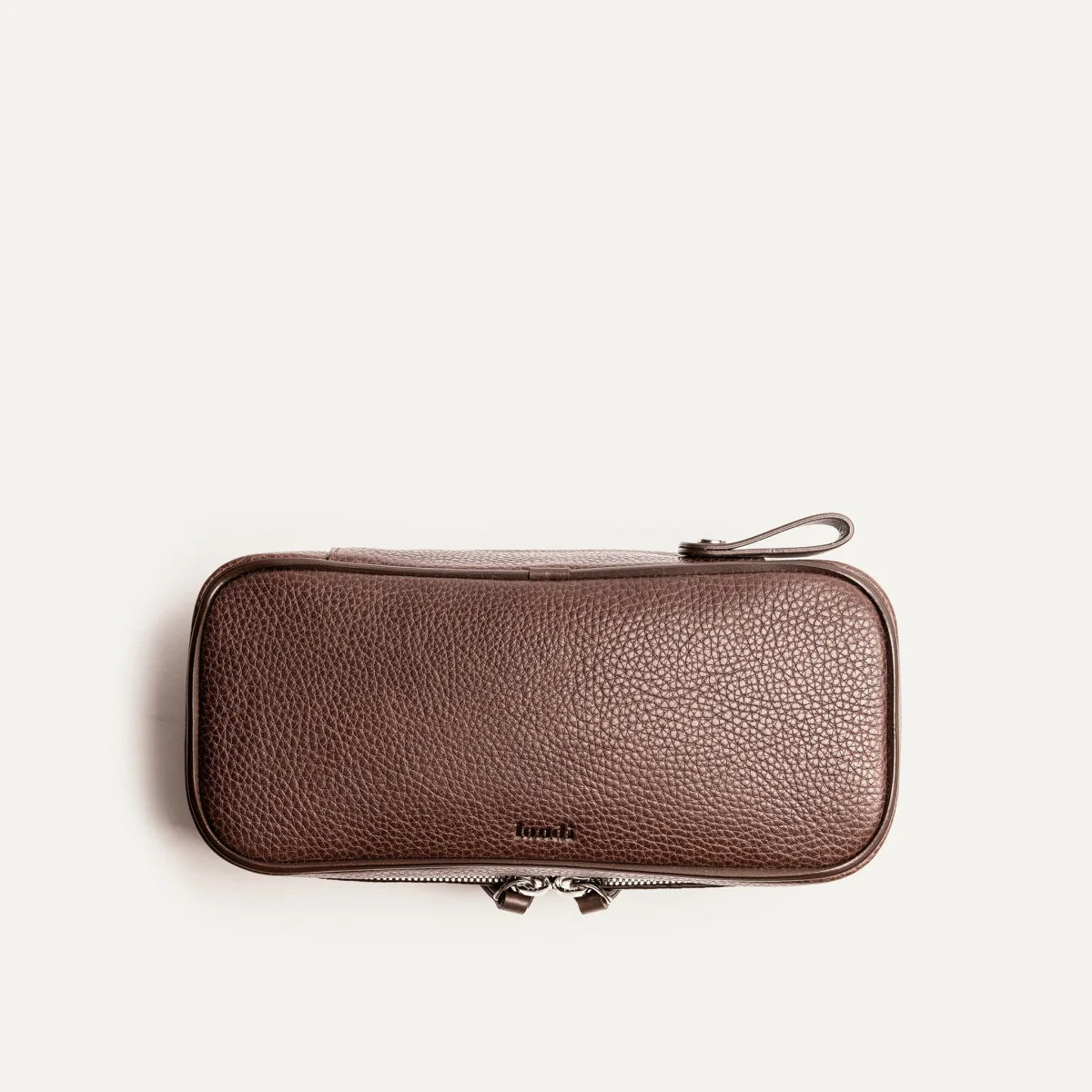 Trousse de toilette cuir ~ CLARA - CHESTNUT – Image 6