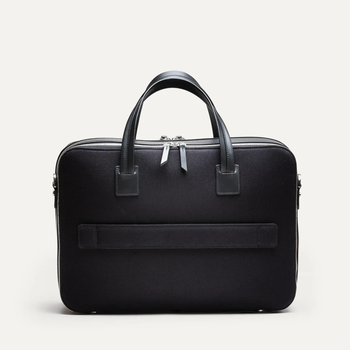 Porte documents 36 hr ~ CONALLY ~ Toile et cuir noir – Image 6