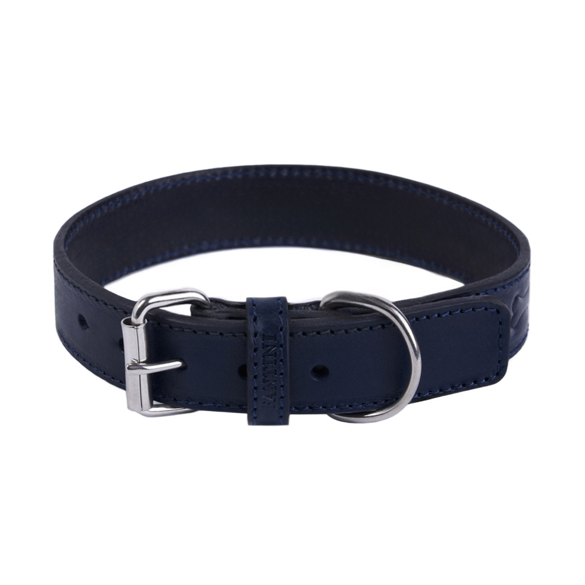 Collier pour chien en cuir Bone – Image 2