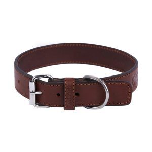 Collier pour chien en cuir Bone