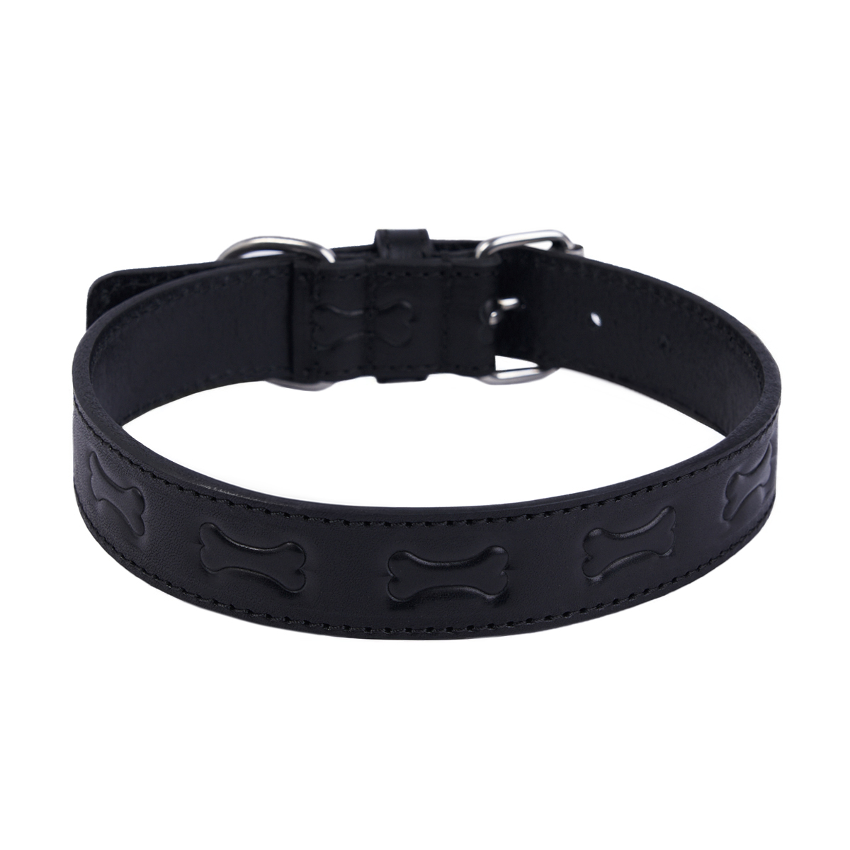 Collier pour chien en cuir Bone – Image 4