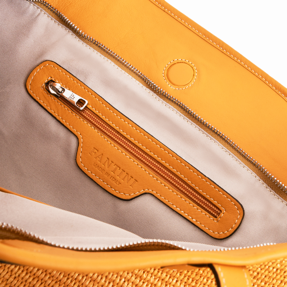 Sac en cuir et raphia Margaret – Image 8