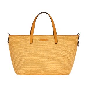 Sac en cuir et raphia Margaret