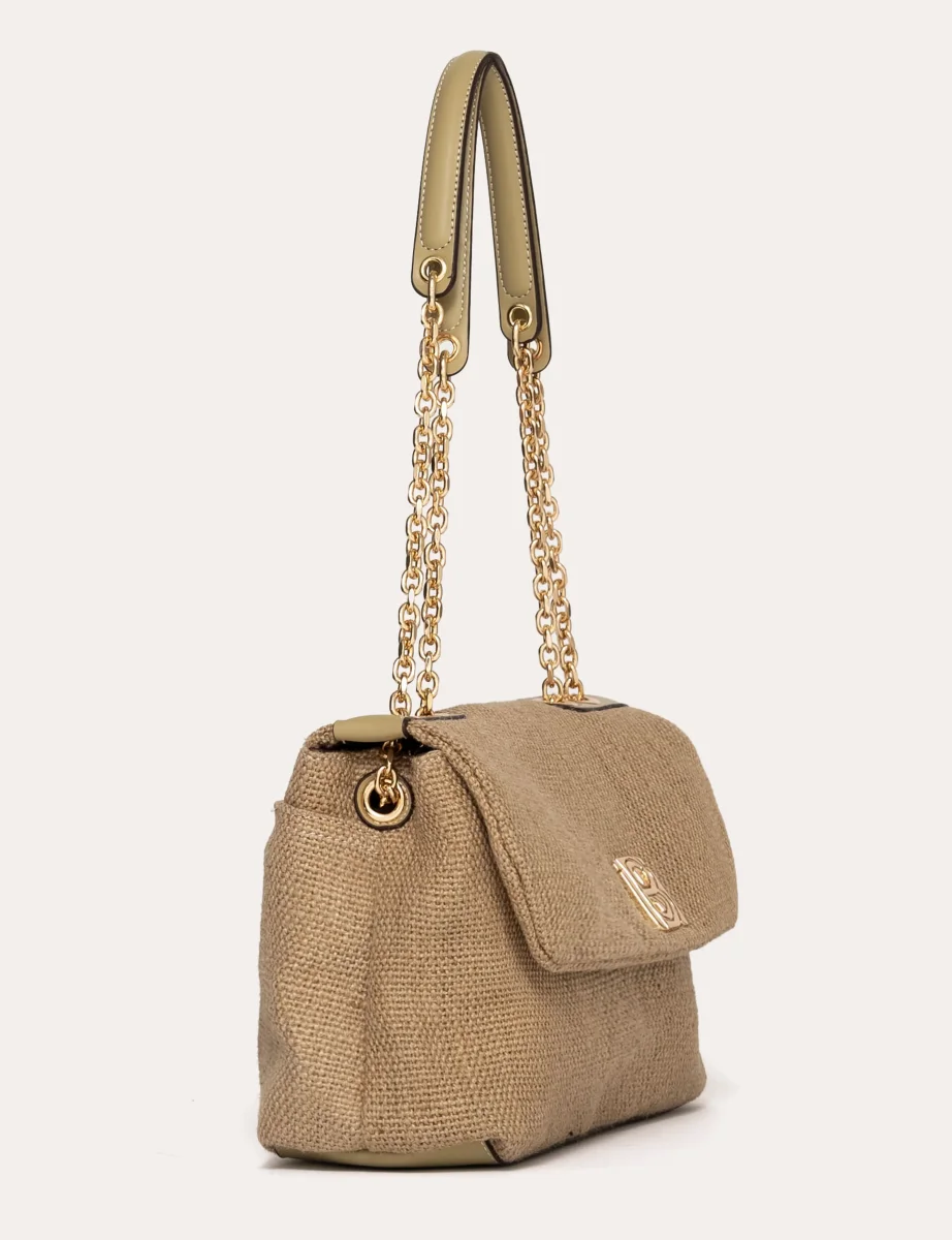 Sac rabat Séréniti (SAN) - Lin beige et Vert jonc – Image 5