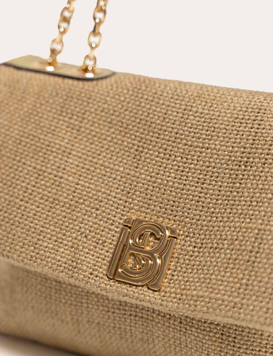 Sac rabat Séréniti (SAN) - Lin beige et Vert jonc – Image 6