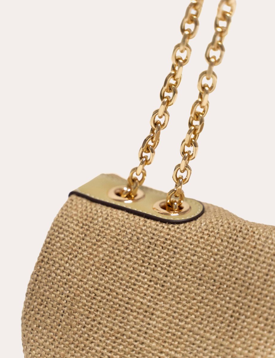 Sac rabat Séréniti (SAN) - Lin beige et Vert jonc – Image 7