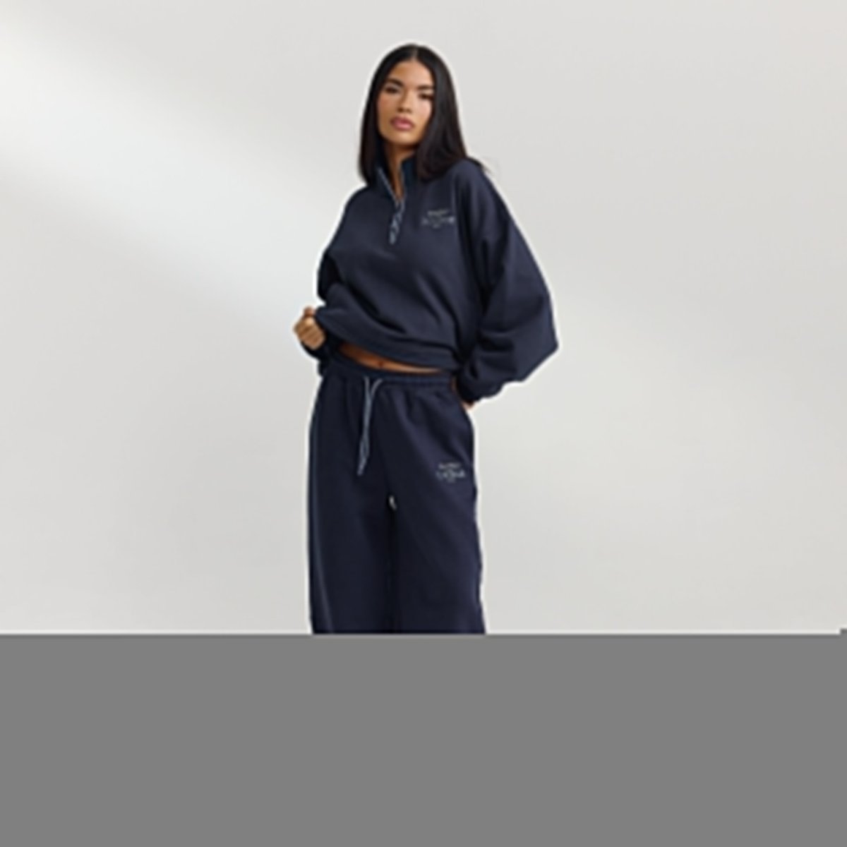 Jogging Barrel - Bleu Foncé – Image 3