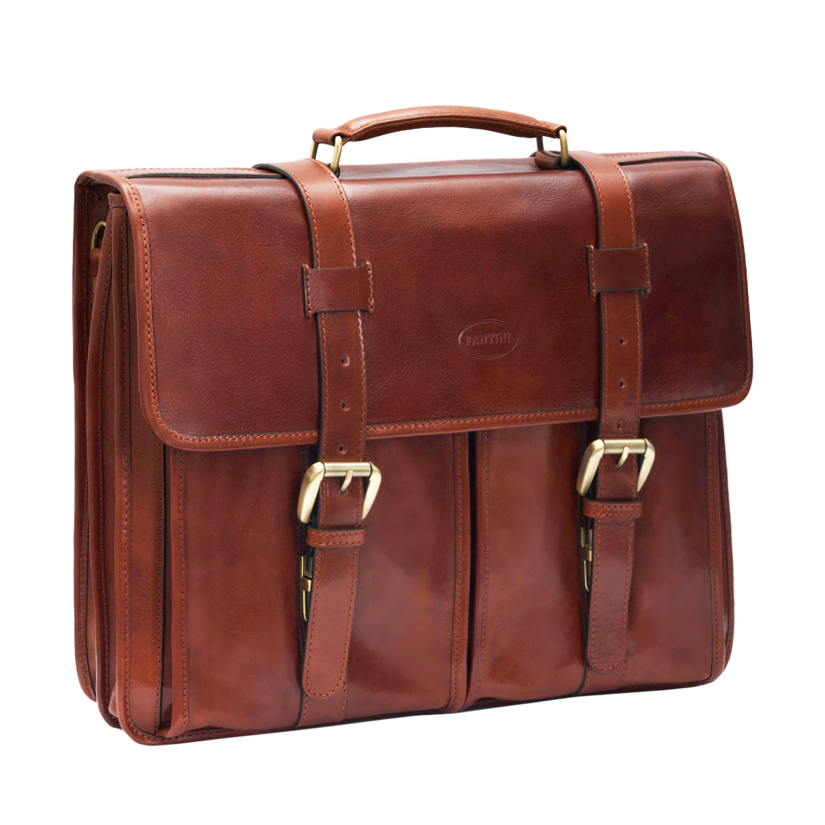 Cartable en cuir Regent – Image 4