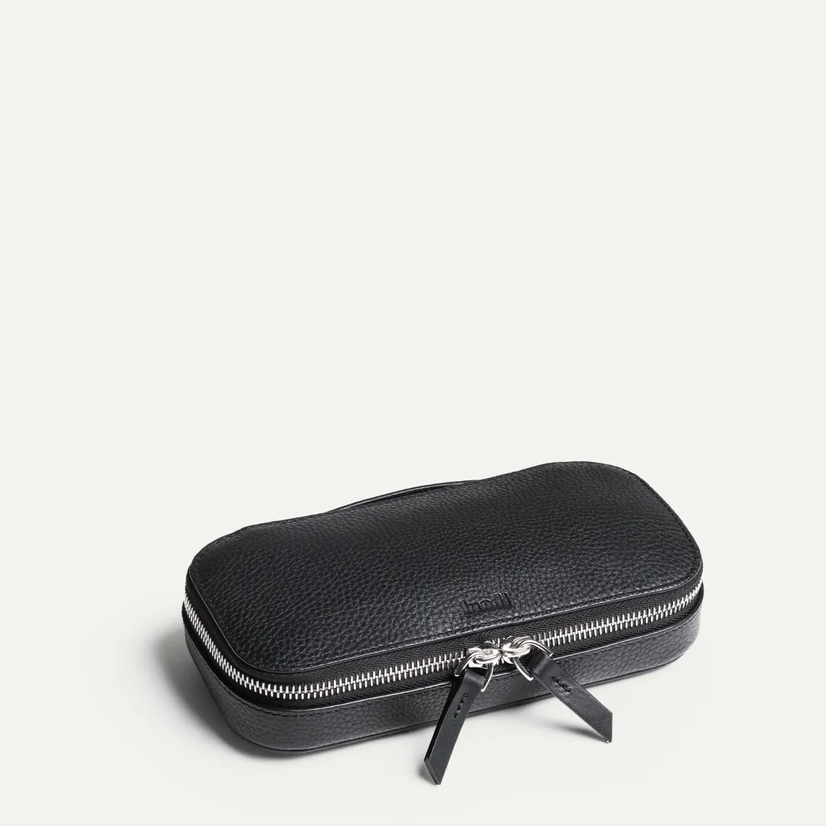 Trousse de toilette compacte ~ EVA - Cuir grainé noir – Image 3