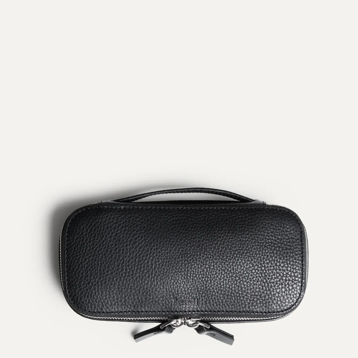 Trousse de toilette compacte ~ EVA - Cuir grainé noir – Image 7