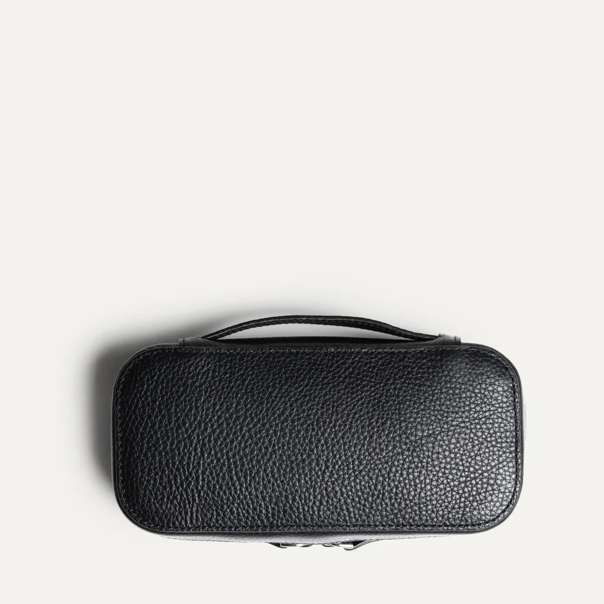 Trousse de toilette compacte ~ EVA - Cuir grainé noir – Image 8