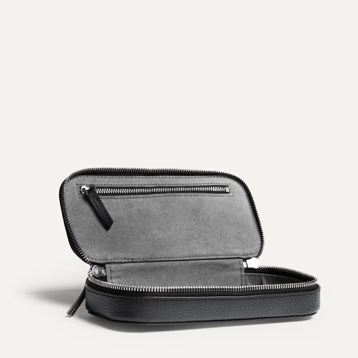 Trousse de toilette compacte ~ EVA - Cuir grainé noir – Image 9