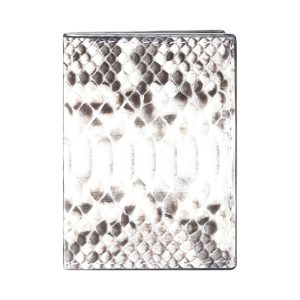 Porte cartes en peau de python Ophion
