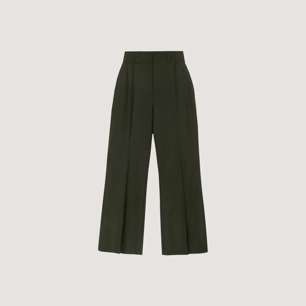 Pantalon Évasé - Vert Foncé – Image 8