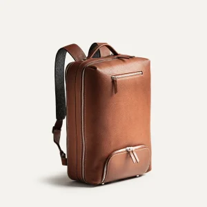 Sac à dos de voyage ~ GASPARD - CUIR COGNAC