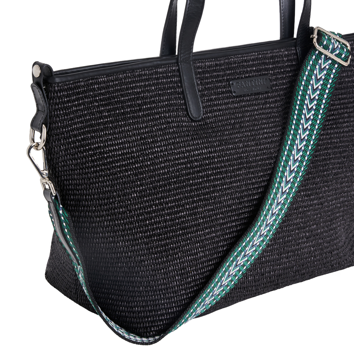 Sac en cuir et raphia Margaret – Image 5