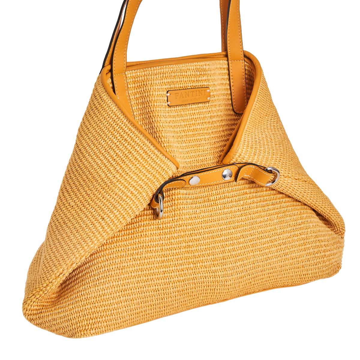 Sac en cuir et raphia Margaret – Image 6