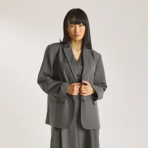 Blazer Oversize - Charbon