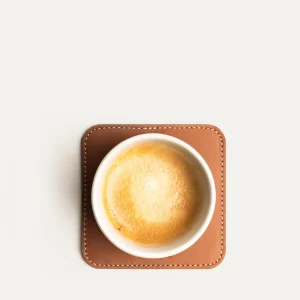 Sous-tasses en cuir ~ IVO - COGNAC