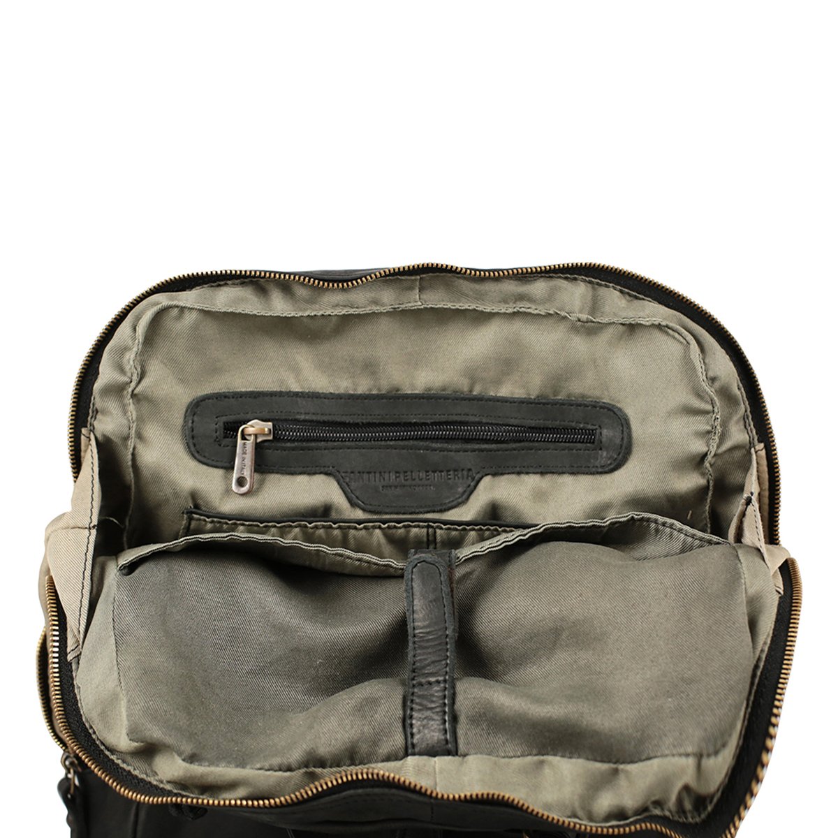 Grand sac à dos en cuir lavé Milano – Image 7