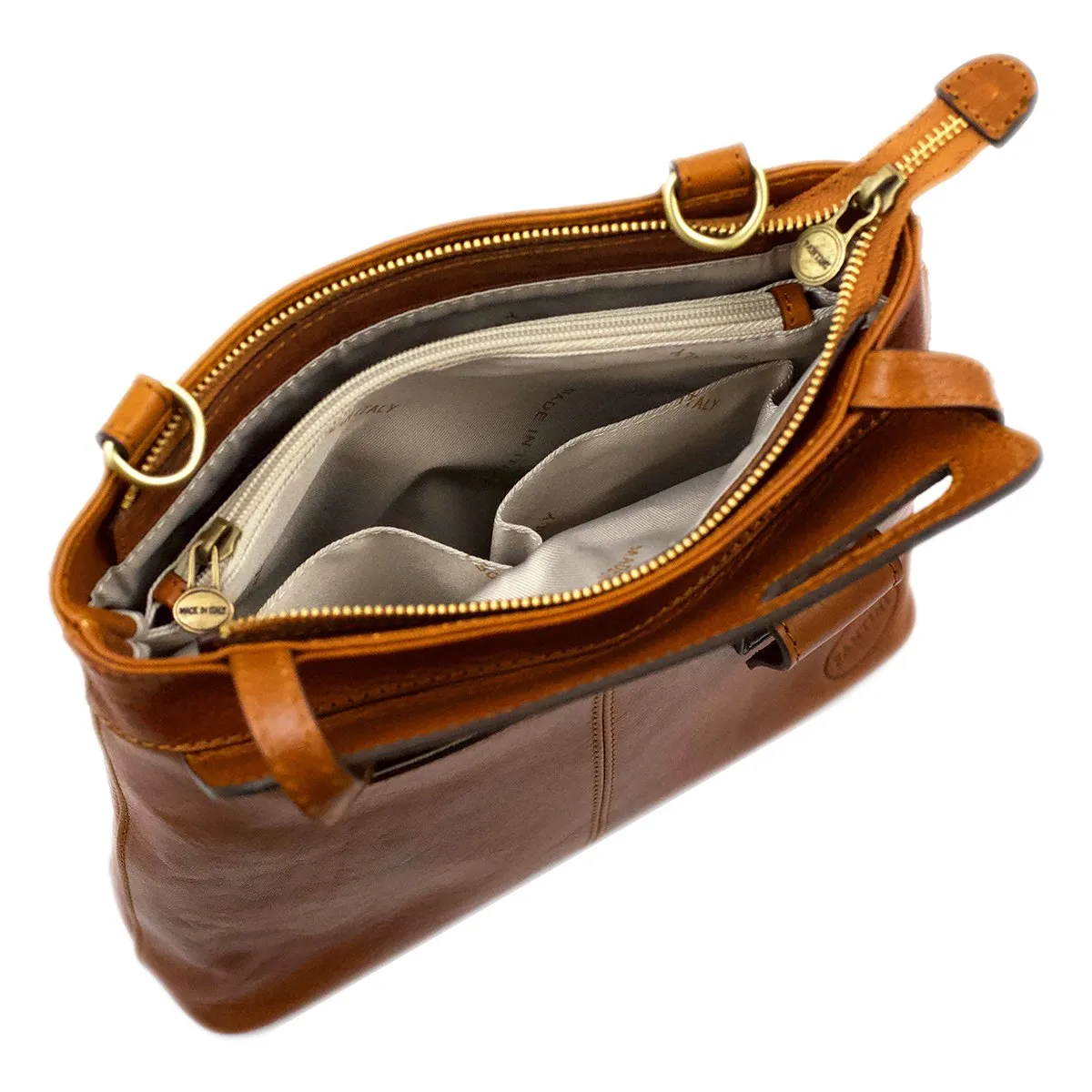 Sac en cuir convertible en sac à dos Noemi – Image 9