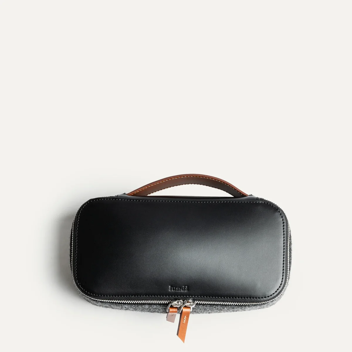 Trousse de toilette ~ JULIET II - NOIR & COGNAC – Image 9