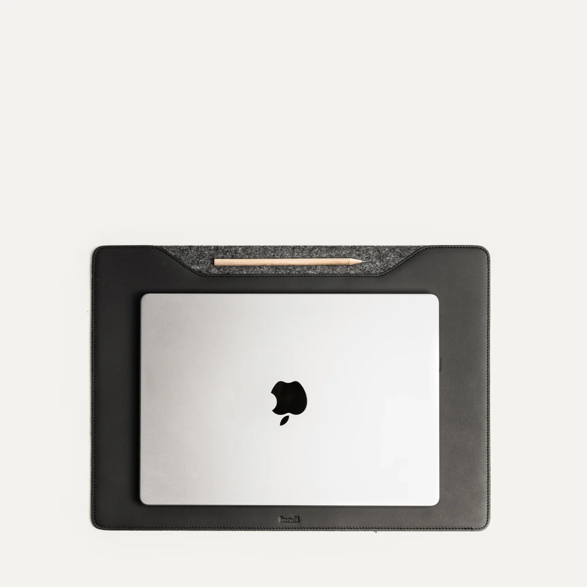 Sous-main en cuir ~ LEO - NOIR – Image 4