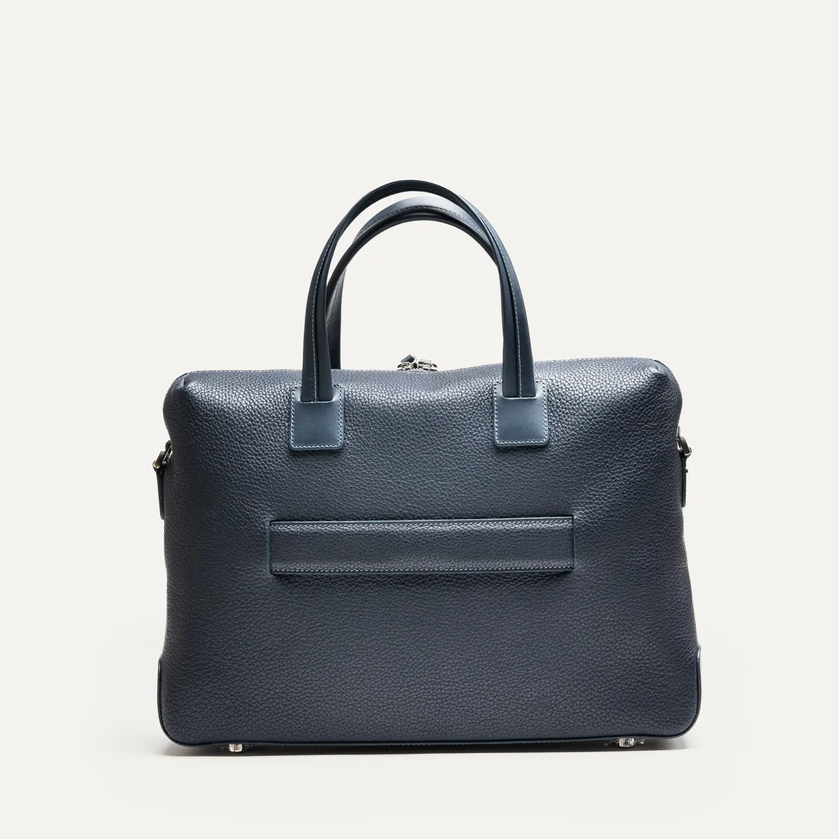 Porte-documents en cuir grainé ~ VALENTIN - MARINE – Image 7