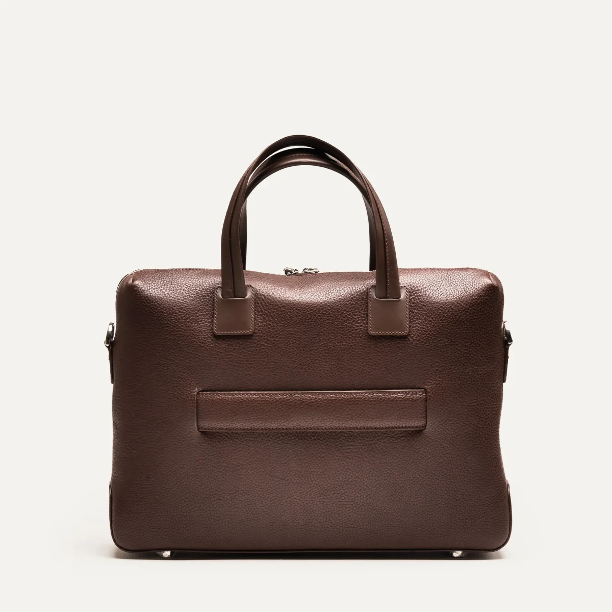 Porte-documents cuir grainé et lisse ~ LEWIS - MARRON – Image 7