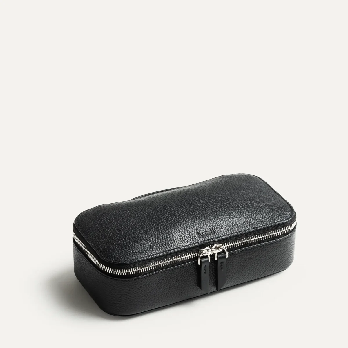 Trousse de toilette en cuir grainé ~ LISA - Noir – Image 4