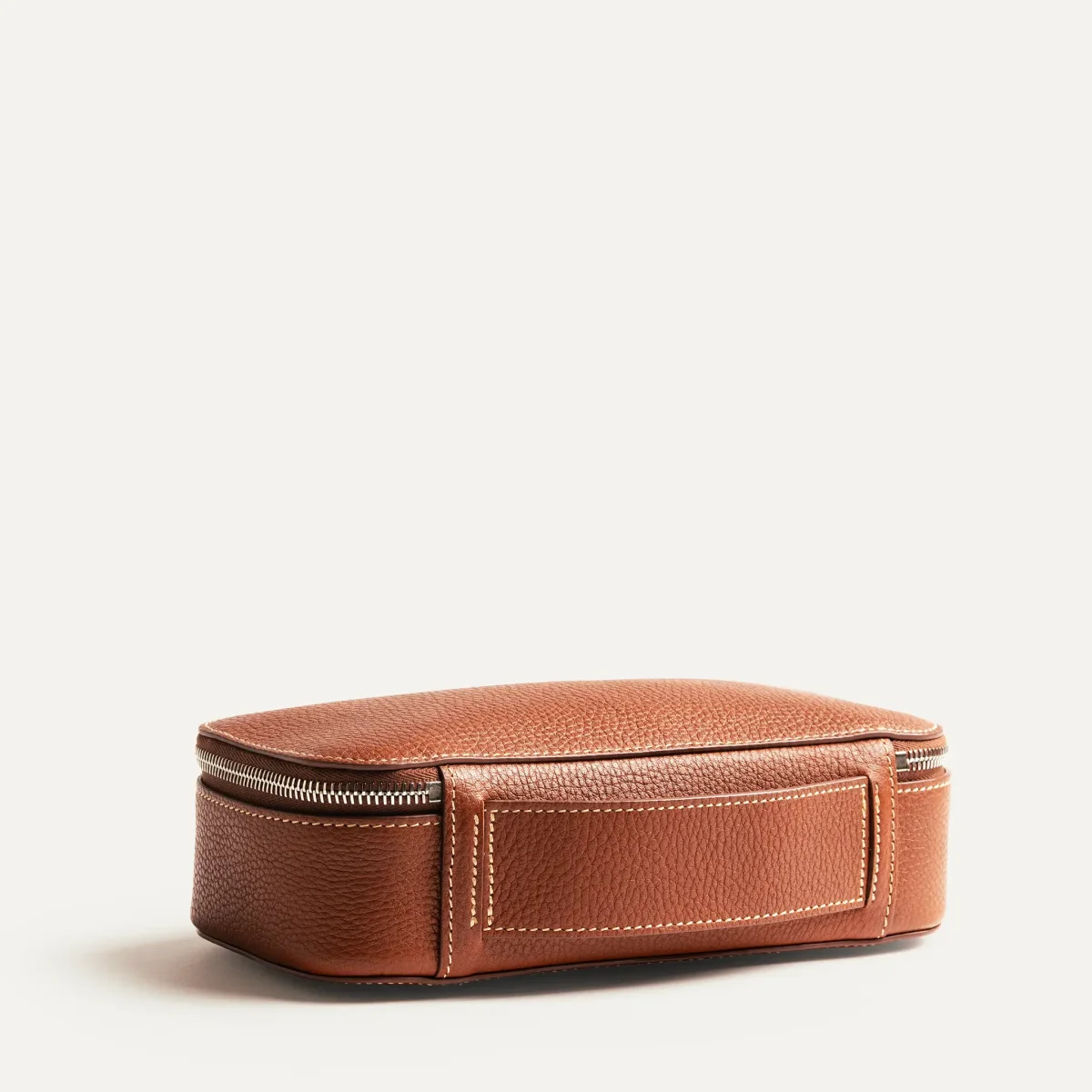 Trousse de toilette en cuir grainé ~ LISA - Cognac – Image 6