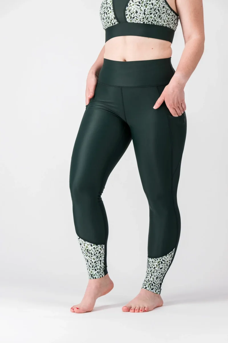 Legging sport femme FLOW "Scotland" -Technique, respirant et taille haute-poches plaquées – Image 7