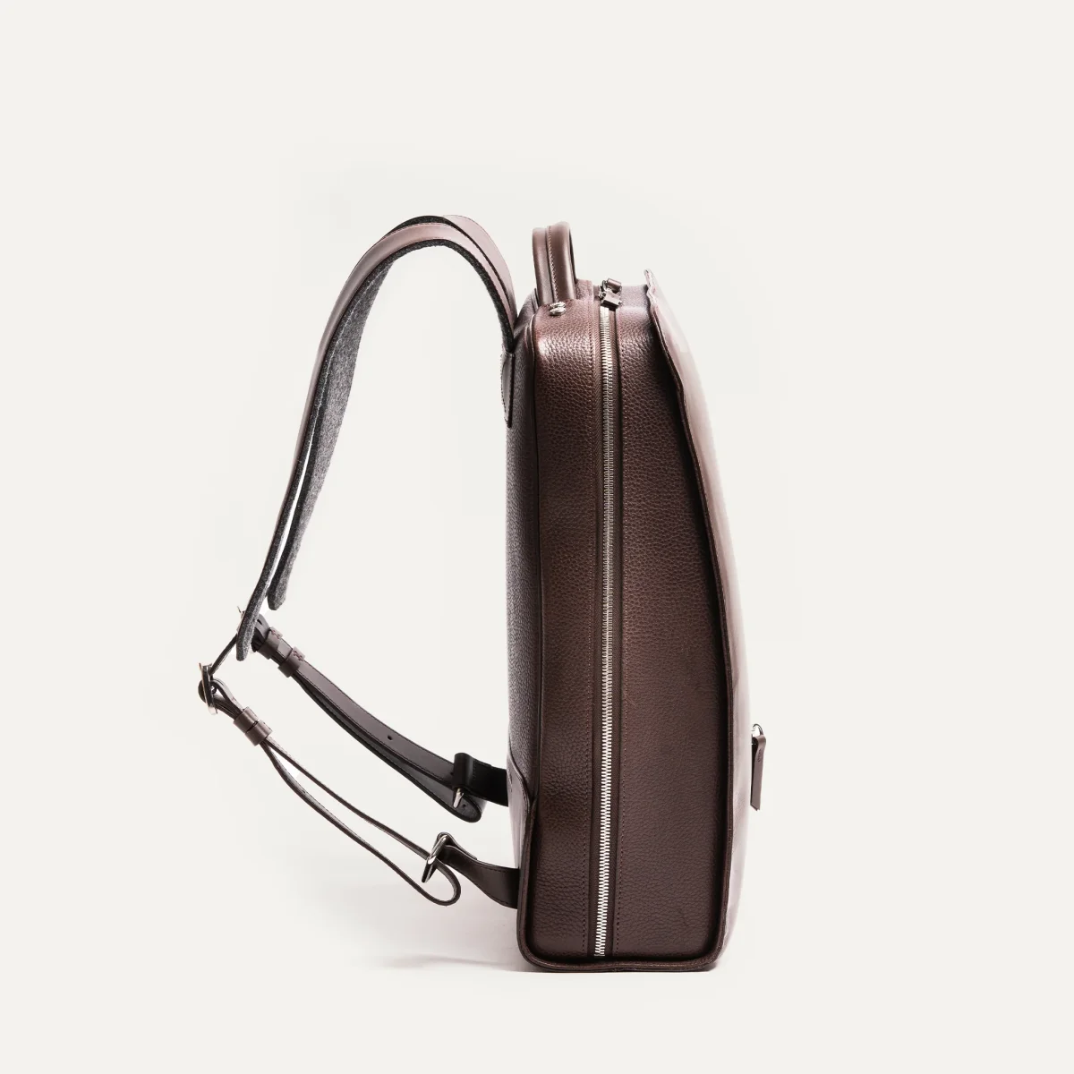 Sac à dos en cuir lisse ~ MATTEO - MARRON – Image 5