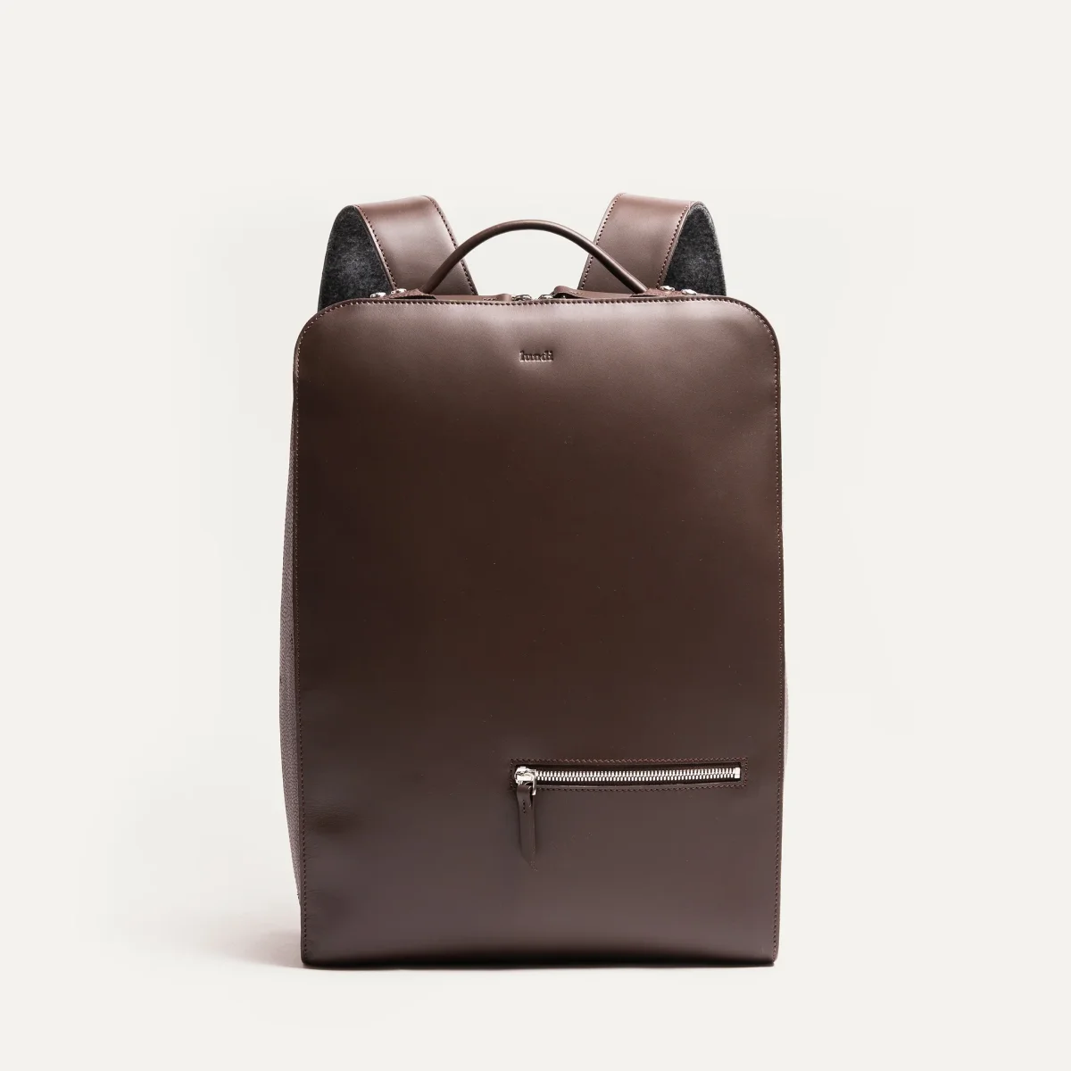 Sac à dos en cuir lisse ~ MATTEO - MARRON – Image 9