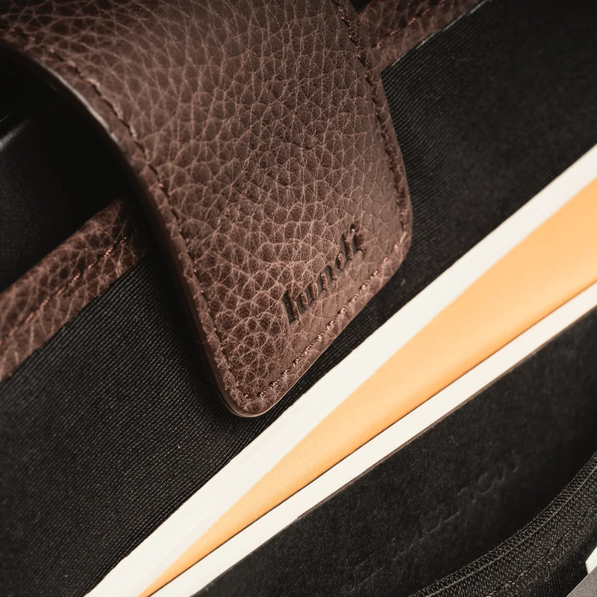 Sac à dos en cuir lisse ~ MATTEO - MARRON – Image 4