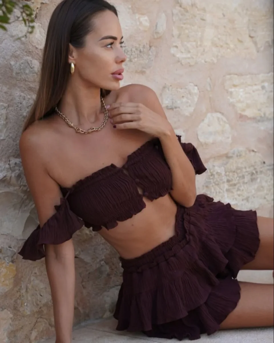 Jupe Bianca Bordeaux – Image 2