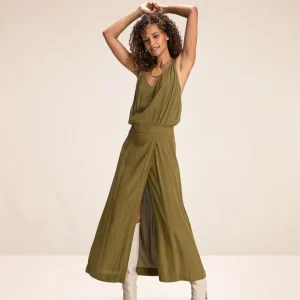 Robe à dos nu ceintrée Faustina