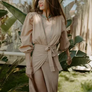 Blouse en coton effet lin Assouan