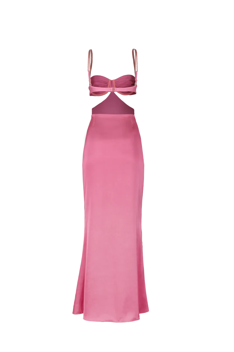 Robe balconnet en lycra rose Blush - Lula – Image 7
