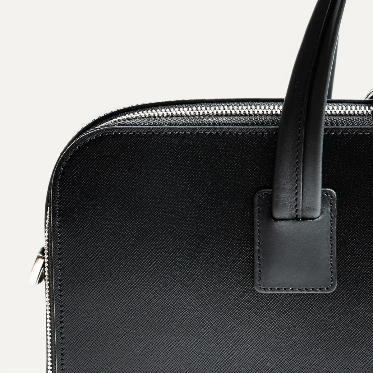 Porte-documents en cuir Saffiano ~ PAOLO II - NOIR – Image 8