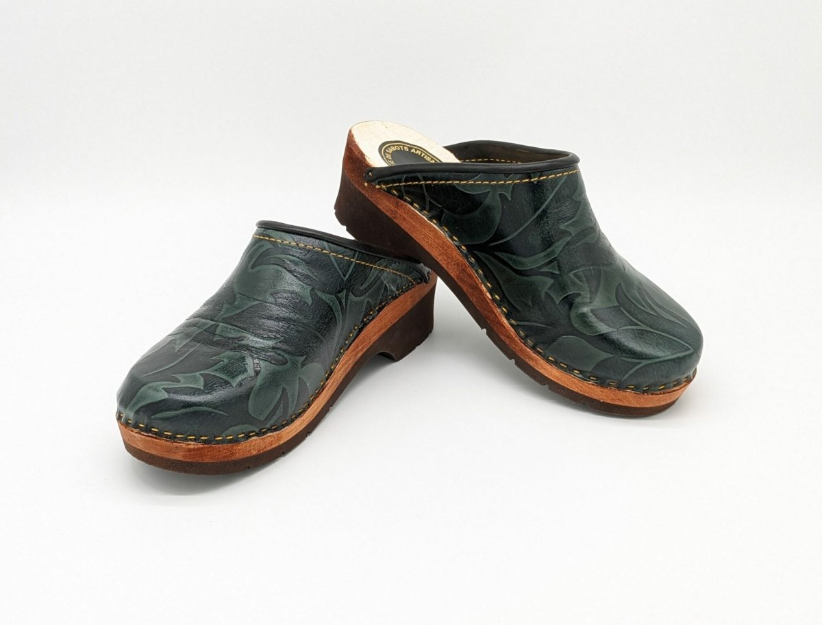 Sabot Flower vert canard