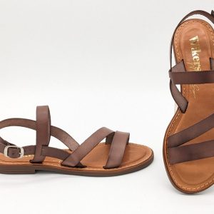 Sandale basse marron