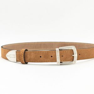 Ceinture Velours marron clair