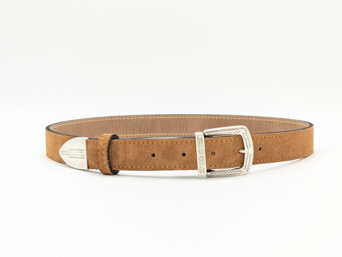 Ceinture Velours marron clair – Image 2