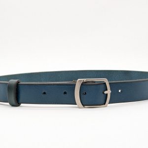 Ceinture Fine Bleu Pétrole